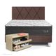 set dormitorio pocket star chocolate y cabecera loft 2 plz + 2 zapateras premium 1