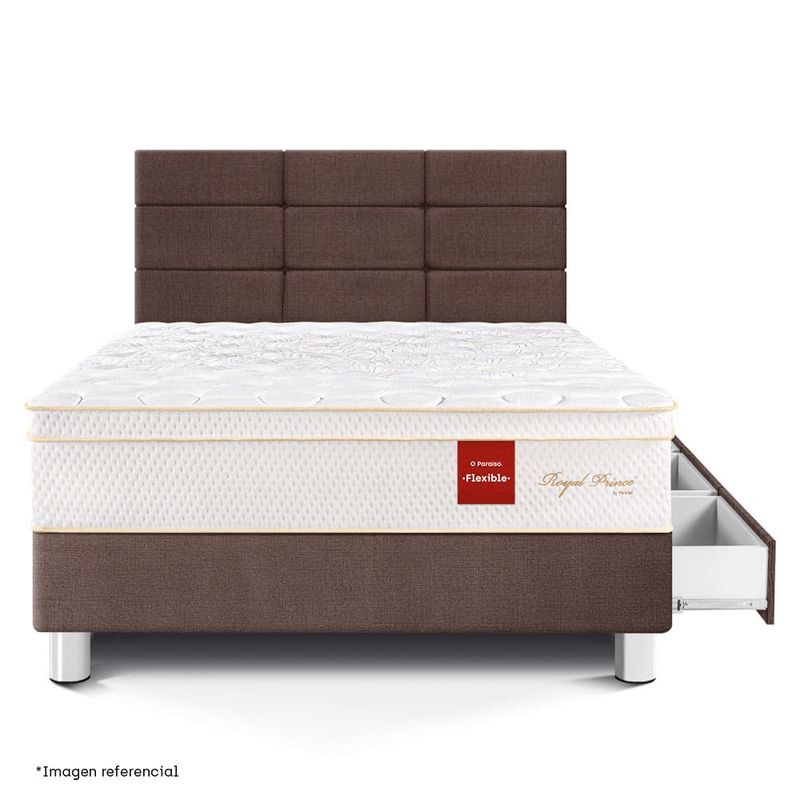 dormitorio-royal-prince-con-cajones-blocks-flexible-chocolate-1.5-plazas
