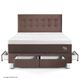 Dormitorio con cajones Royal Abrazzo Chocolate | Queen