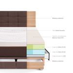 Dormitorio-con-cajones-Royal-Abrazzo-Blocks-Chocolate-|-2-plazas