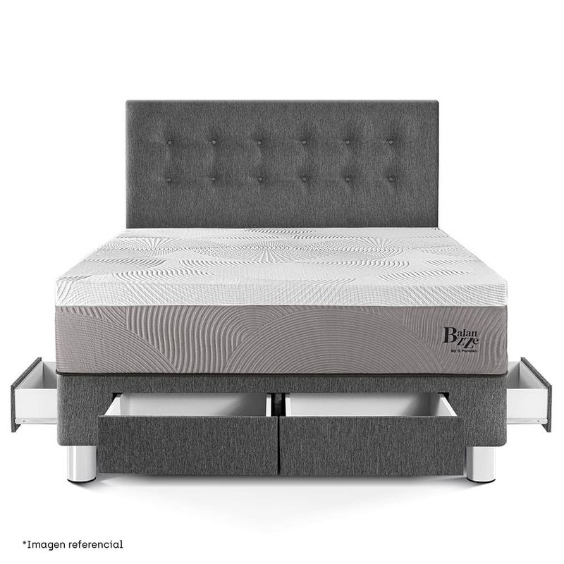 Dormitorio-con-Cajones-Royal-Balanzze-Gris-|-Queen