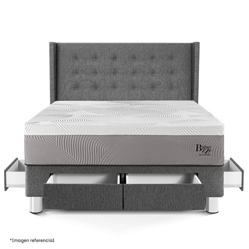 Dormitorio-con-Cajones-Royal-Balanzze-Gold-Gris-|-Queen