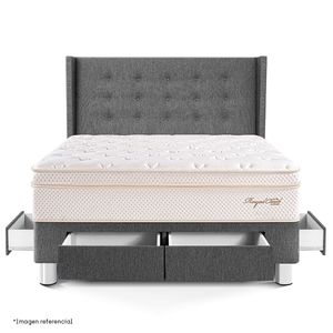 Dormitorio con Cajones Royal Cloud Gold | 2 plazas