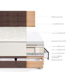 Dormitorio-con-Cajones-Royal-Crown-Blocks-Chocolate-|-2-plazas