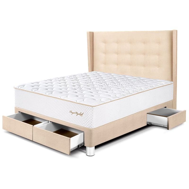 Dormitorio-con-Cajones-Royal-Elizabeth-Gold-Champagne-|-2-plazas
