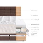 Dormitorio-con-Cajones-Royal-Elizabeth-Blocks-Chocolate-|-Queen