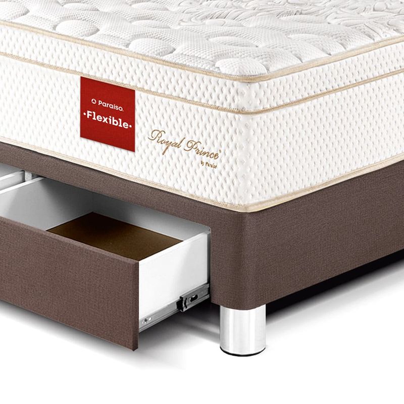 Dormitorio-con-cajones-Royal-Prince-Flexible-Chocolate-|-Queen
