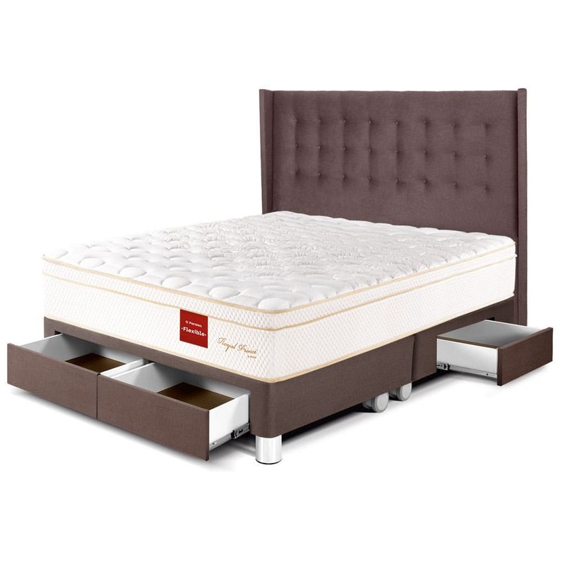 Dormitorio-con-cajones-Royal-Prince-Flexible-Gold-Chocolate-|-King
