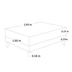 Cama-Europea-Pocket-Max-Charcoal-|-1.5-plazas