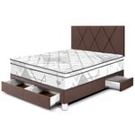 Dormitorio-con-Cajones-Pocket-Advance-Chocolate-|-2-plazas
