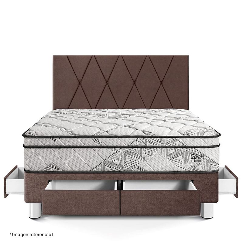 Dormitorio-con-Cajones-Pocket-Advance-Chocolate-|-Queen