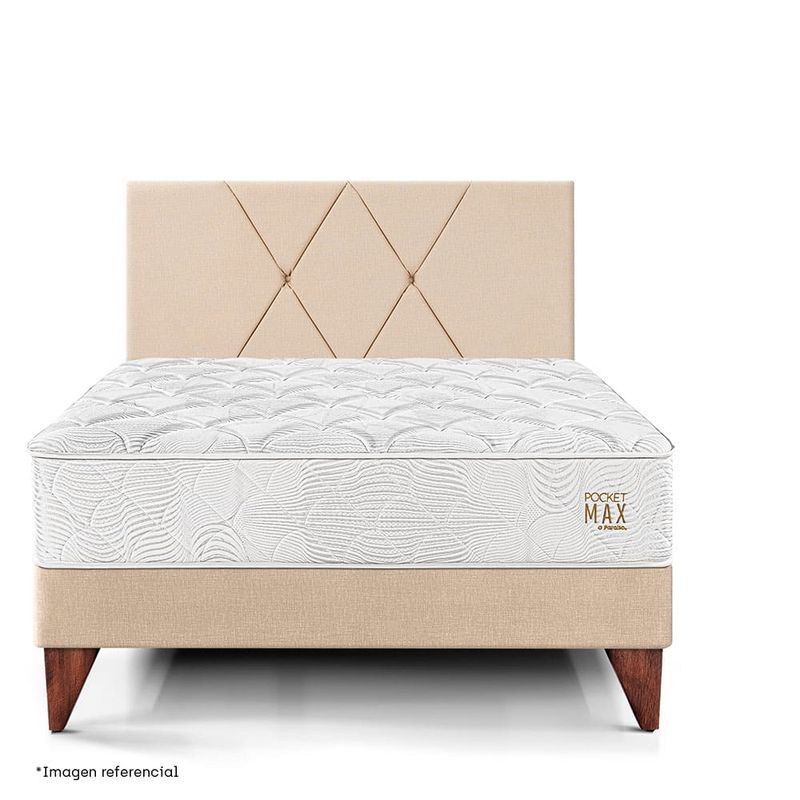 Dormitorio-Europeo-Pocket-Max-Champagne-|-1.5-plazas