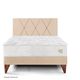Dormitorio Europeo Pocket Max Champagne | 2 plazas