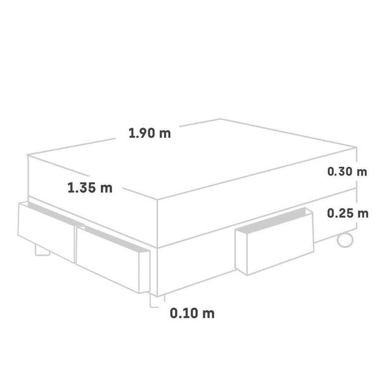 Cama-con-Cajones-Pocket-Star-Charcoal-|-2-plazas