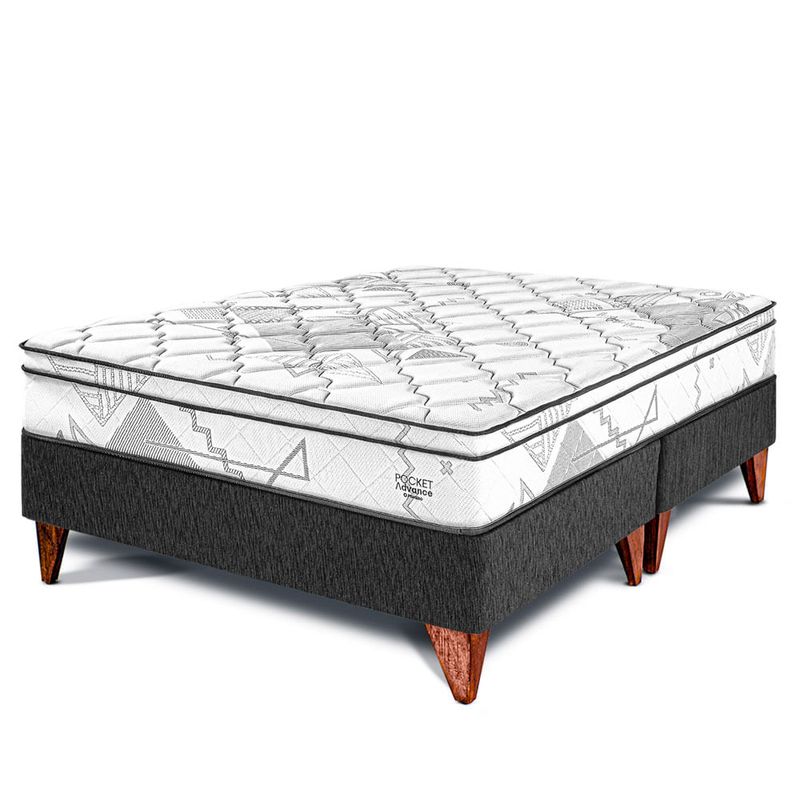 cama-europea-pocket-advance-charcoal-queen
