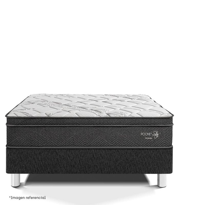 Cama-Pocket-Star-Charcoal-|-1.5-plazas