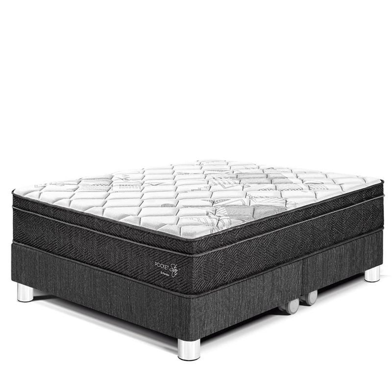 Cama-Pocket-Star-Charcoal-|-Queen