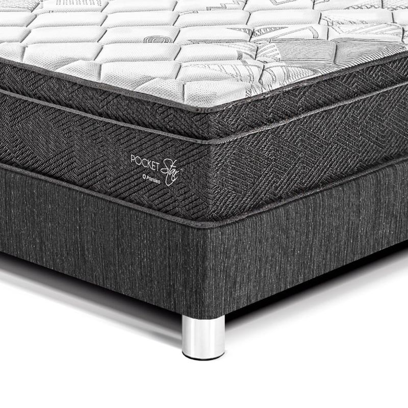 Cama-Pocket-Star-Charcoal-|-King