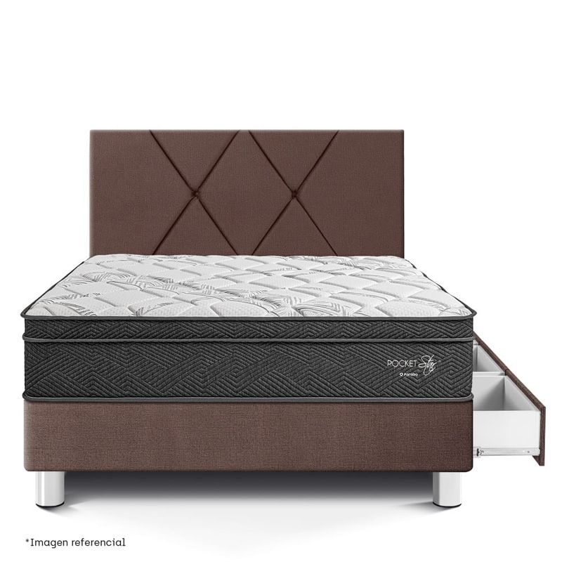 Dormitorio-con-Cajones-Pocket-Star-Chocolate-|-1.5-plazas