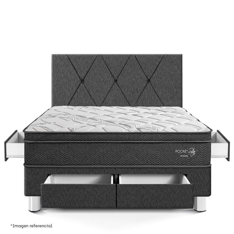 Dormitorio-con-Cajones-Pocket-Star-Charcoal-|-2-plazas