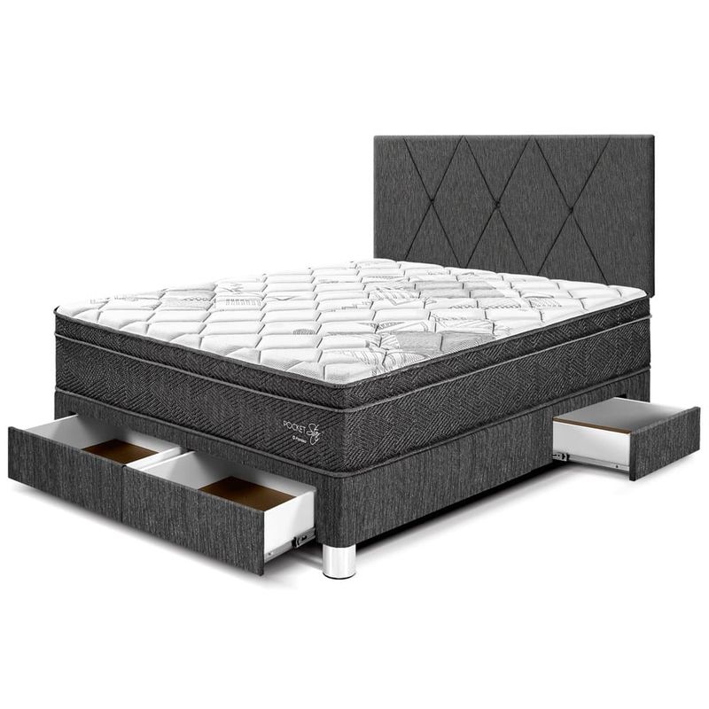 Dormitorio-con-Cajones-Pocket-Star-Charcoal-|-2-plazas