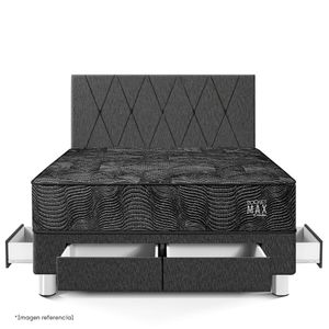 Dormitorio con cajones Pocket Max Black | King