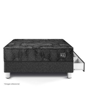 Cama con Cajones Pocket Max Black | 1.5 plazas