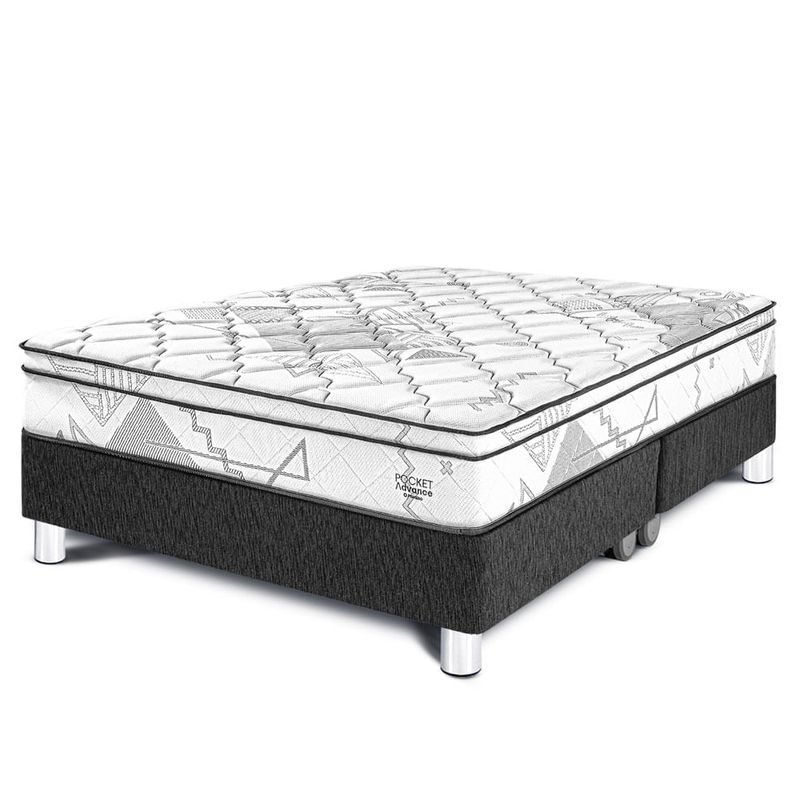 Cama-Pocket-Advance-Charcoal-Queen