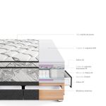 Cama-con-Cajones-Pocket-Advance-Charcoal-Queen