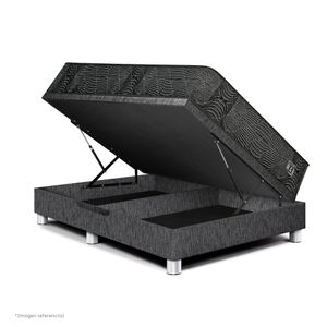 Cama Boxet Pocket Max Black | Queen
