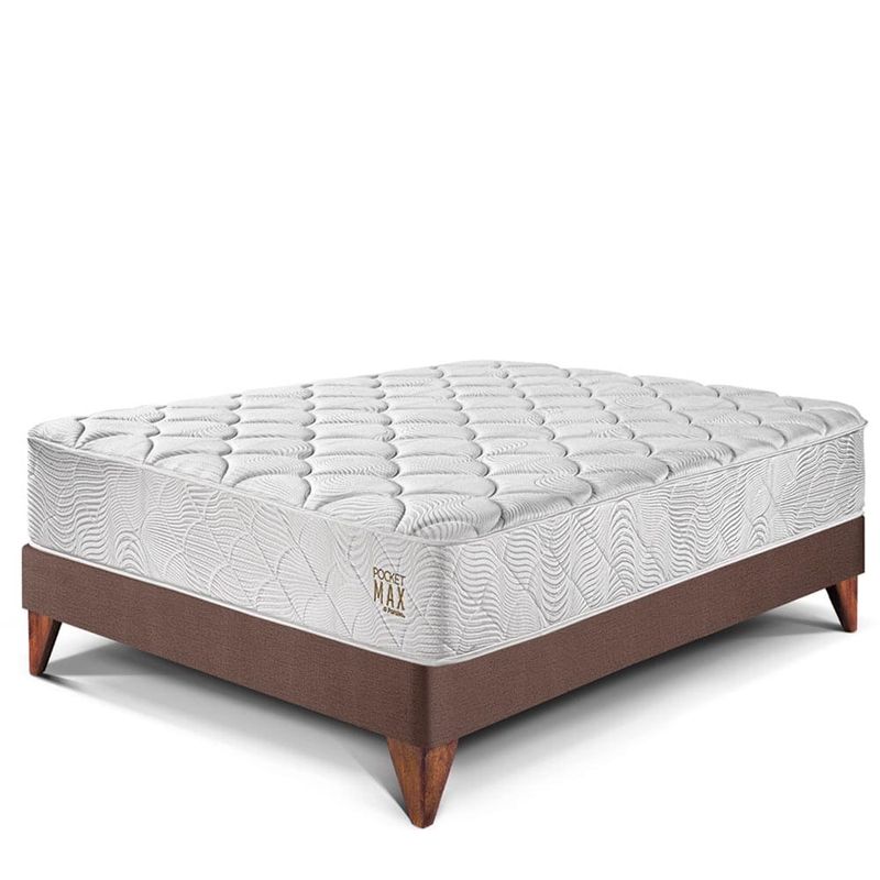 Cama Europea Pocket Max Chocolate | 2 plazas