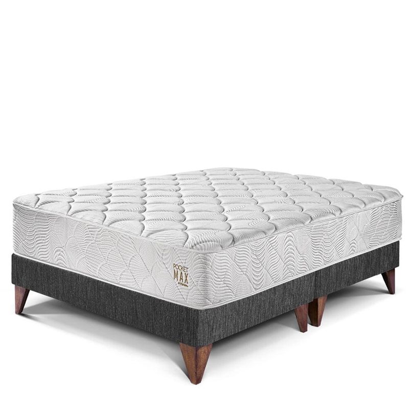 Cama-Europea-Pocket-Max-Charcoal-|-Queen