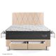 Dormitorio con Cajones Pocket Star Champagne | King