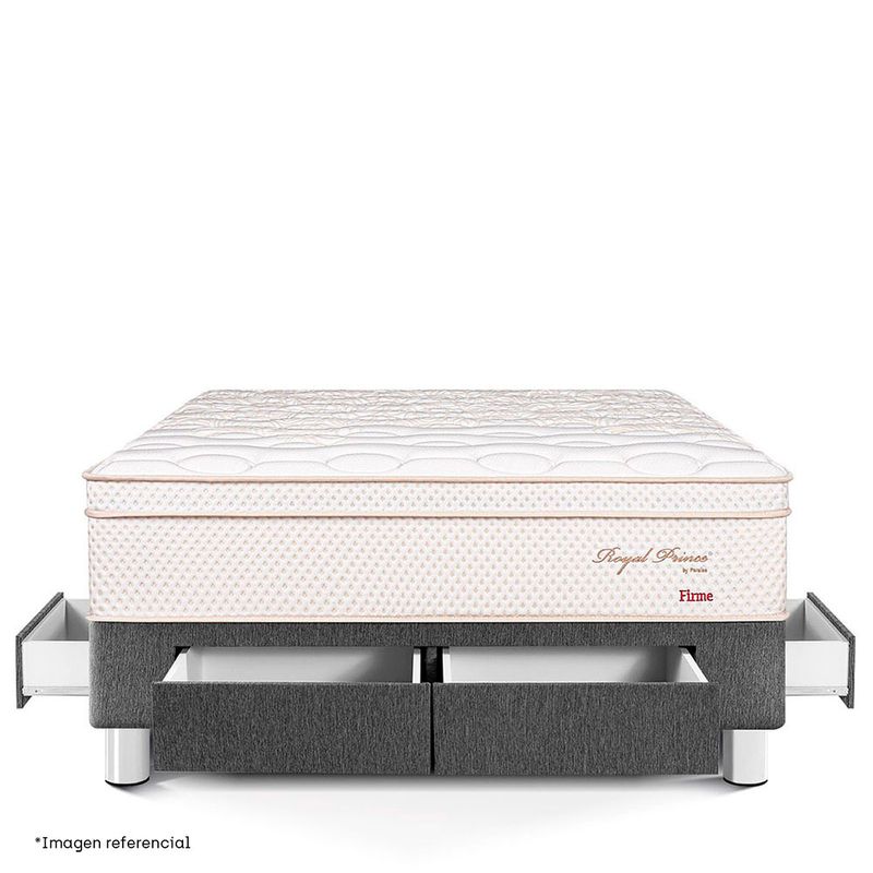 Cama-con-Cajones-Royal-Prince-Firme-Gris-|-2-plazas