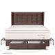 Dormitorio Royal Prince con cajones Gold Firme 2 plazas