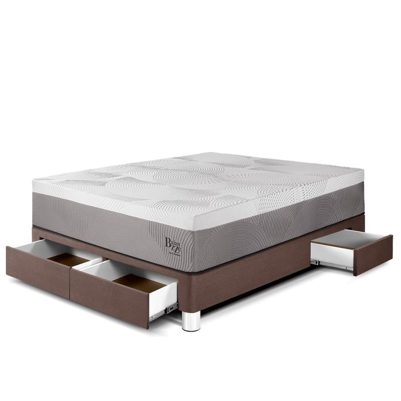 Cama con Cajones Royal Balanzze Chocolate | 2 plazas