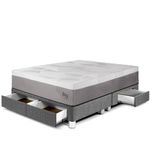 Cama con Cajones Royal Balanzze Gris | Queen