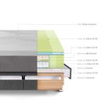 Cama con Cajones Royal Balanzze Gris | King