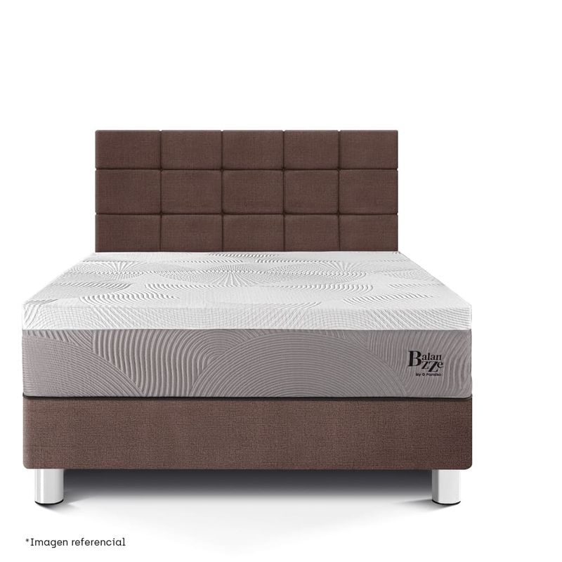 Dormitorio Royal Balanzze Blocks Chocolate Queen