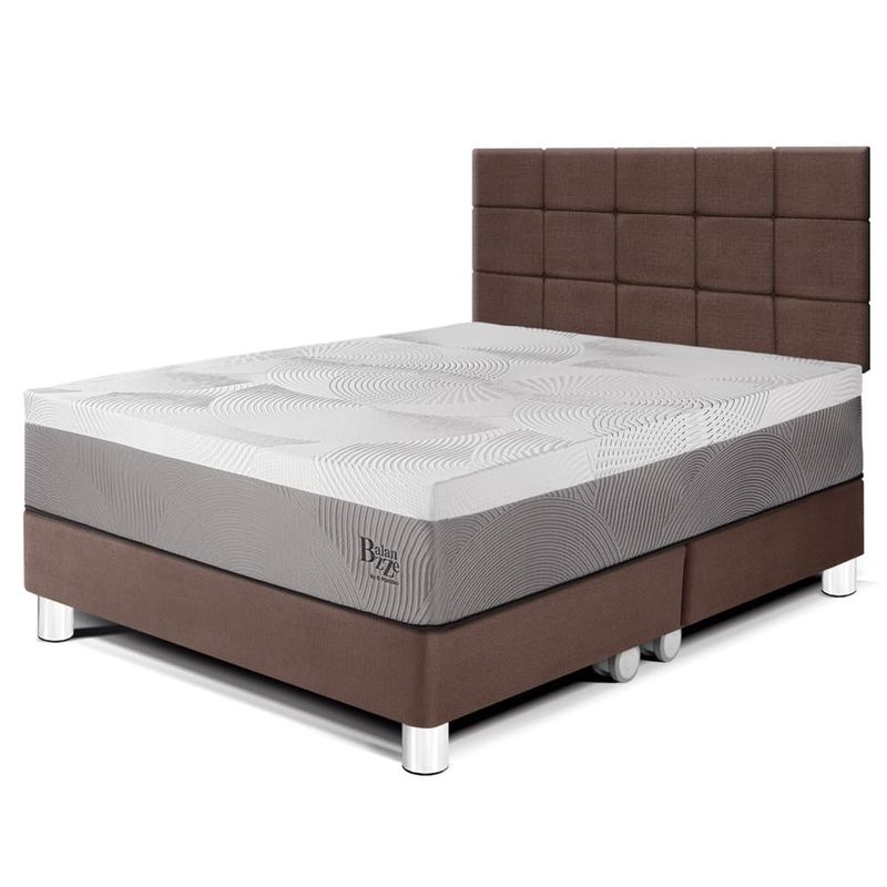 Dormitorio Royal Balanzze Blocks Chocolate Queen