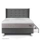 Dormitorio con cajones Royal Balanzze Gold Gris 1.5 plazas