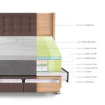 Dormitorio con cajones Royal Balanzze Gold Chocolate Queen