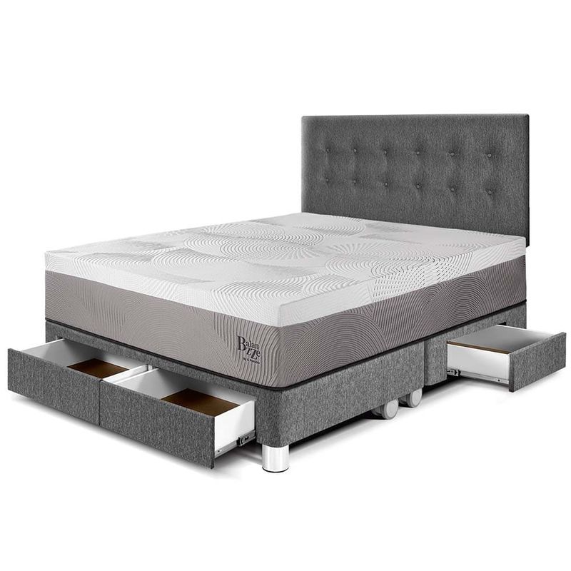 Dormitorio-con-Cajones-Royal-Balanzze-Gris-|-Queen