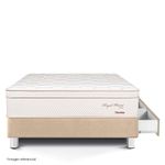 Cama Royal Prince con cajones Flexible Champagne 1.5 plazas