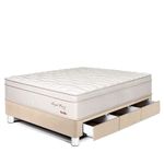 Cama Royal Prince con cajones Flexible Champagne 1.5 plazas