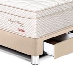 Cama Royal Prince con cajones Flexible Champagne 1.5 plazas