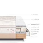 Cama Royal Prince con cajones Flexible Champagne 1.5 plazas