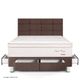 Dormitorio Royal Prince con cajones Blocks Flexible Chocolate 2 plazas