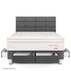 Dormitorio Royal Prince con cajones Blocks Flexible Gris 2 plazas