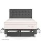 Dormitorio con Cajones Royal Prince Firme Gris | Queen